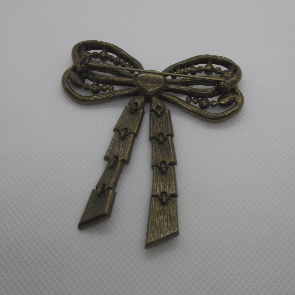 Heidi Daus Articulated Bow Brooch - Picture 2 of 5